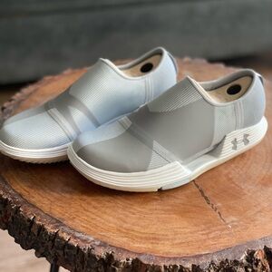 Under Armour Women's Slip-On Athletic Flats in Light Gray